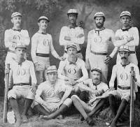 Die New York Knickerbockers mit dem Prototyp der Baseballmütze 1849