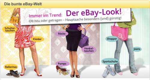 Werbung des Internetauktionshauses eBay im Sommer 2008